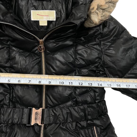 Michael Kors Puffer Removable Hood Winter Coat Jacket Parka Girls Kids 10-12 - Picture 8 of 14
